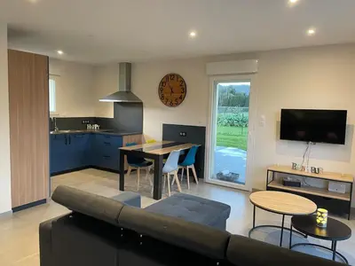 Cuisine ou kitchenette dans l'établissement Gîte Le Gros Chêne