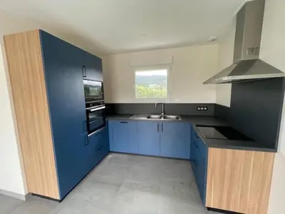 Cuisine ou kitchenette dans l'établissement Gîte Le Gros Chêne