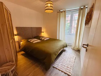 Un ou plusieurs lits dans un hébergement de l'établissement Appartement Mulhouse Centre historique