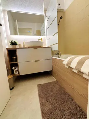 Un ou plusieurs lits dans un hébergement de l'établissement Appartement Mulhouse Centre historique