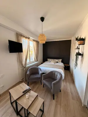 Un ou plusieurs lits dans un hébergement de l'établissement Studio dans le cœur de Mulhouse