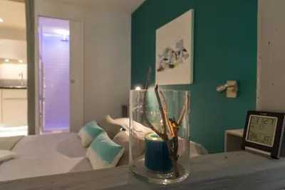 Un ou plusieurs lits dans un hébergement de l'établissement Grand studio Colmar Centre