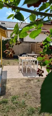 Jardin de l'établissement Au veilleur de nuit - Parking privé- Turckheim