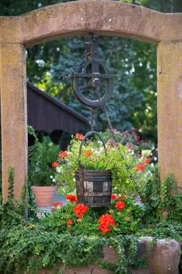 Jardin de l'établissement La Ferme du Franz
