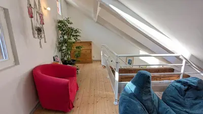 Coin salon dans l'établissement Le Refuge - Petite maison de village