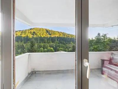 Vue générale sur la montagne ou vue sur la montagne depuis l'appartement