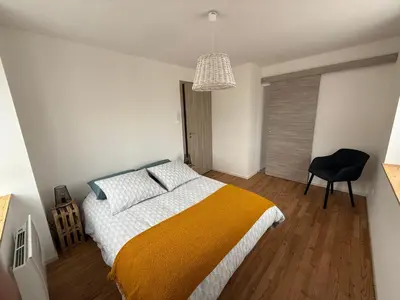 Un ou plusieurs lits dans un hébergement de l'établissement Le Gîte des Vosges