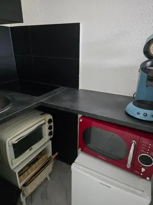 Cuisine ou kitchenette dans l'établissement Le Stud