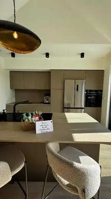 Cuisine ou kitchenette dans l'établissement Appartement neuf - 10 minutes de Colmar - Parking gratuit