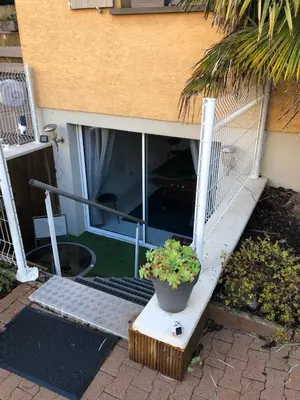 Jardin de l'établissement appartement en sous sol