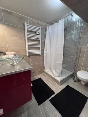 Salle de bains dans l'établissement appartement en sous sol