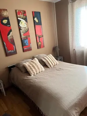 Un ou plusieurs lits dans un hébergement de l'établissement Chez Lulu - Maison au calme à Kaysersberg