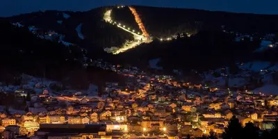 Vue générale sur la montagne ou vue sur la montagne depuis l'appartement