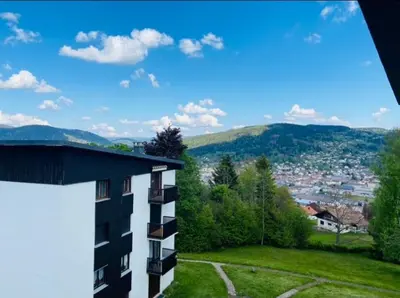 Vue générale sur la montagne ou vue sur la montagne depuis l'appartement