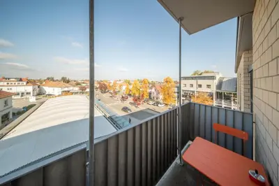 Balcon ou terrasse dans l'établissement Elegance Pfastatt 2 Studio Centre Illzach