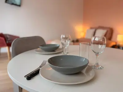 Coin salon dans l'établissement Le clos des roses