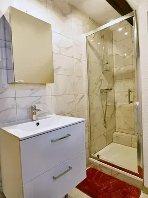 Salle de bains dans l'établissement Joli T2 centre historique de Mulhouse