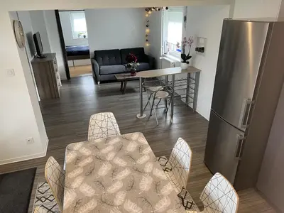 Cuisine ou kitchenette dans l'établissement Chez Eliane
