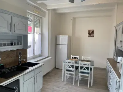 Cuisine ou kitchenette dans l'établissement Charmant appartement F1