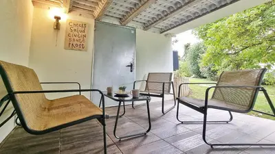 Coin salon dans l'établissement Gîte Renaud et Lauren - Terrace - Horbourg-Wihr