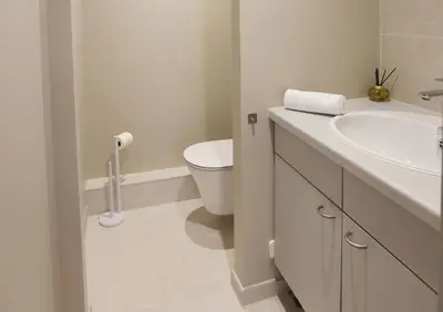 Salle de bains dans l'établissement Moka - Élégant appartement 2 chambres à Colmar