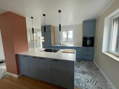Cuisine ou kitchenette dans l'établissement Le Kintz'