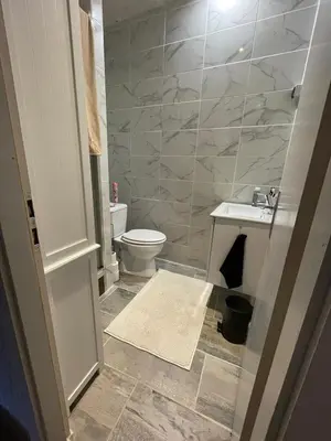 Salle de bains dans l'établissement Charmant 2 pièces, centre ville de Colmar et marché de Noël