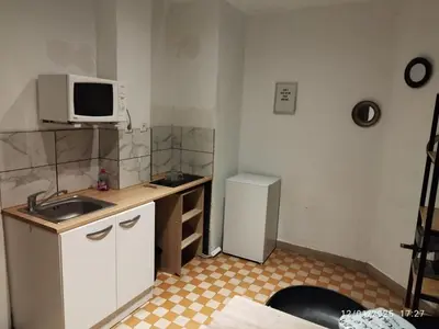 Cuisine ou kitchenette dans l'établissement Charmant 2 pièces, centre ville de Colmar et marché de Noël