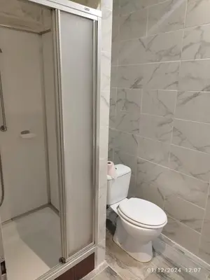 Salle de bains dans l'établissement Charmant 2 pièces, centre ville de Colmar et marché de Noël