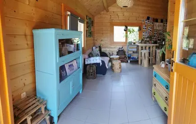 Télévision ou salle de divertissement dans l'établissement Chalet L' Aventurière