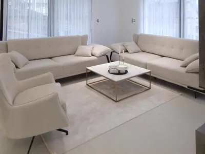 Coin salon dans l'établissement Modern Comfort for 6 Guests 3 Bedrooms Home near Colmar