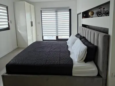 Un ou plusieurs lits dans un hébergement de l'établissement Modern Comfort for 6 Guests 3 Bedrooms Home near Colmar