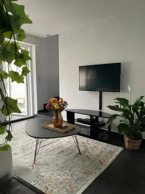 Télévision ou salle de divertissement dans l'établissement Cozy house with garden