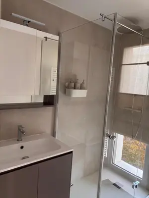 Salle de bains dans l'établissement Échappée Alsacienne