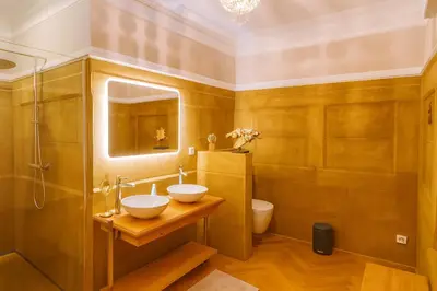 Salle de bains dans l'établissement La Cotonnière Colmar Downtown