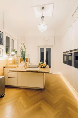 Cuisine ou kitchenette dans l'établissement La Cotonnière Colmar Downtown