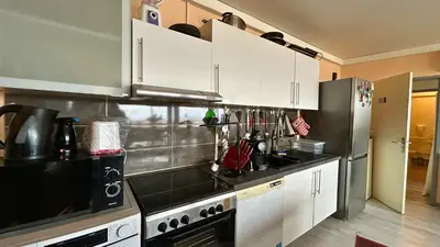 Cuisine ou kitchenette dans l'établissement Le Panorama Mulhouse