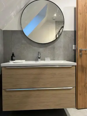 Salle de bains dans l'établissement Charmant appartement avec vue sur les vignes