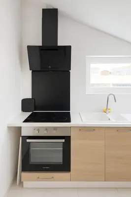 Cuisine ou kitchenette dans l'établissement DeLuxe Studio Lumineux, Rénové, Parking Gratuit, MULHOUSE CENTRE