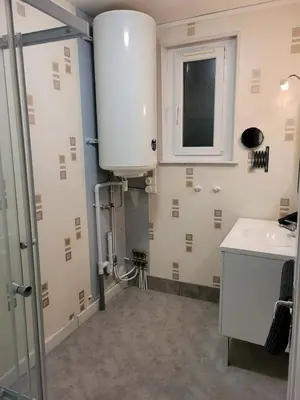 Salle de bains dans l'établissement Gîte Les 5 Pommiers 6 pers gitesdes2vallees