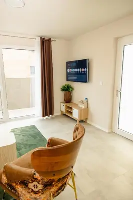 Télévision ou salle de divertissement dans l'établissement Maison MUGUET 3 SPA-PARKING-COLMAR