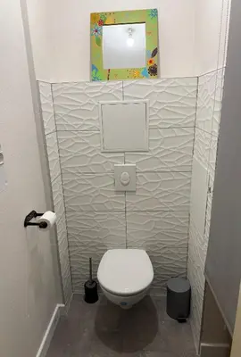 Salle de bains dans l'établissement Petit Paradis 74 grand rue