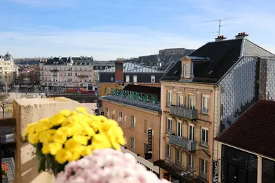 Vue générale sur Belfort ou vue de la ville depuis l'appartement