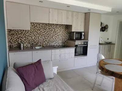 Cuisine ou kitchenette dans l'établissement Au bon repos - Escapade idéale au cœur de l'Alsace