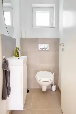 Salle de bains dans l'établissement Maison 3 chambres avec terrasse côté champ