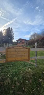 Paysage naturel près de le chalet