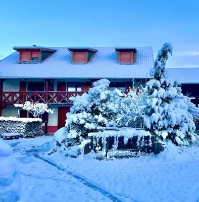 L'établissement Le balcon suspendu en hiver