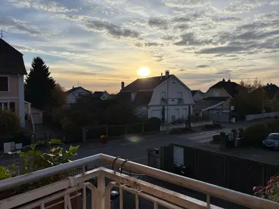 Lever ou coucher de soleil vu de l'appartement ou à proximité