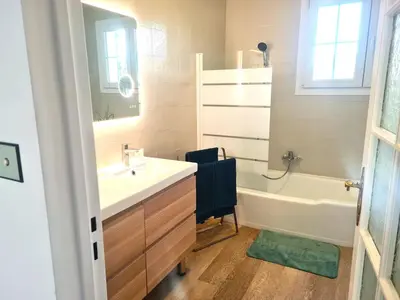 Salle de bains dans l'établissement L'échappée Campagnarde
