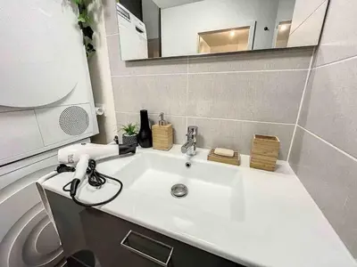 Salle de bains dans l'établissement Dream Home Appartement Saint-Louis Proche Bale